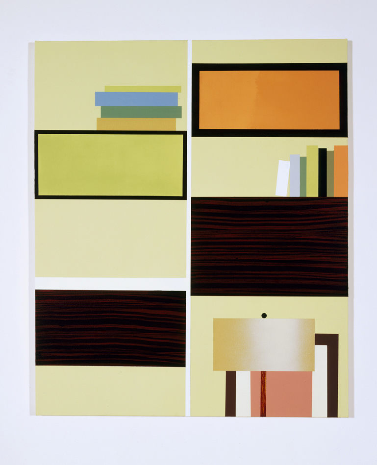  Comprehensive Storage System, 1996  Oil and acrylic on canvas over panel  36 x 30 inches  91.44 x 76.2 cm       