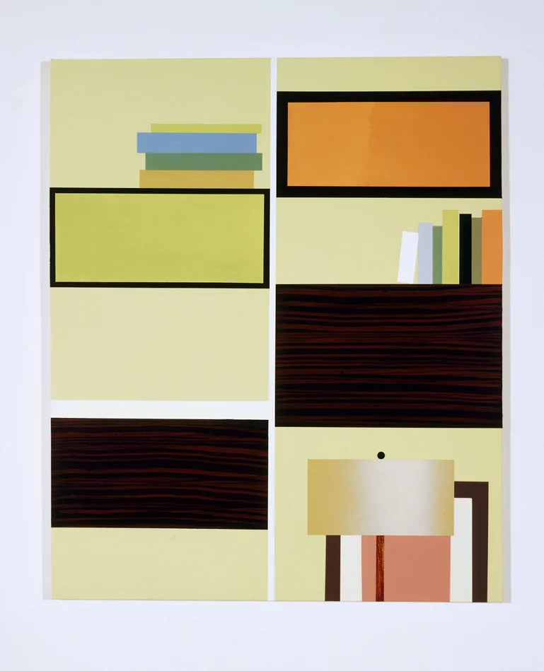 Comprehensive Storage System, 1996 Oil and acrylic on canvas over panel 36 x 30 inches 91.44 x 76.2 cm