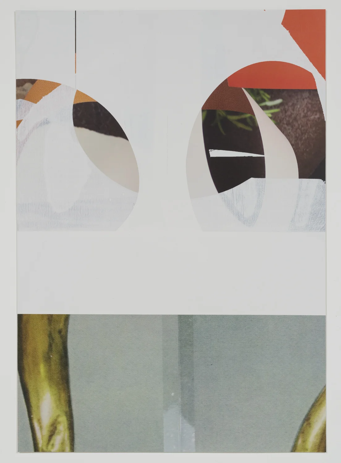 Untitled Composite , 2017 Oil and UV ink on paper 40 x 28 inches 101.6 x 81.1 cm