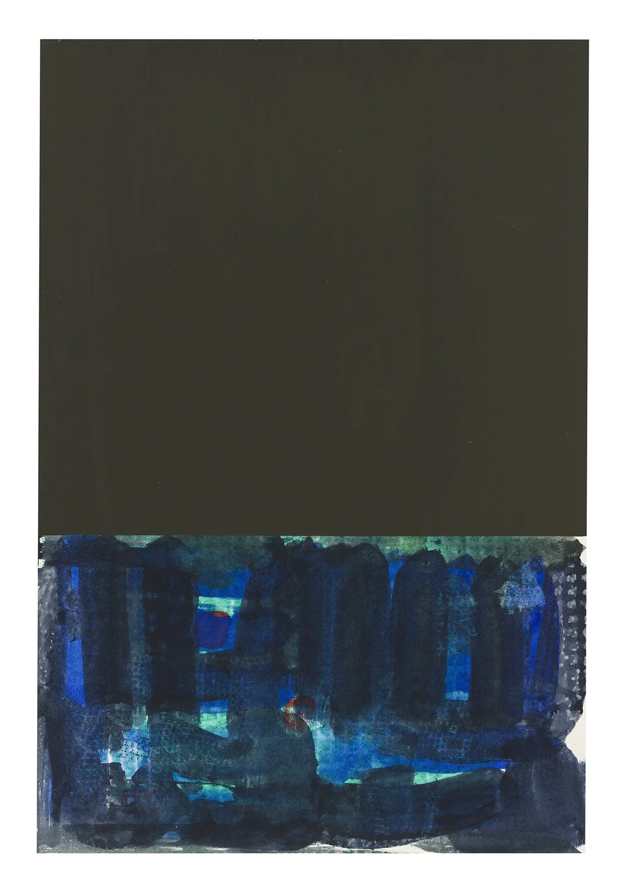  Strata 3, 2024  Watercolor and gouache on paper  18 x 12 inches       