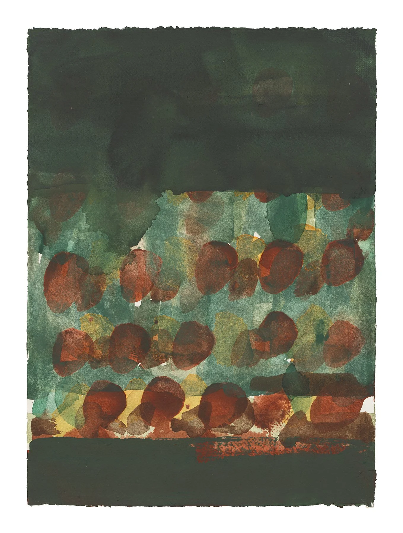  Strata 64, 2025  Watercolor on paper  16 3/8 x 11 3/4 inches       