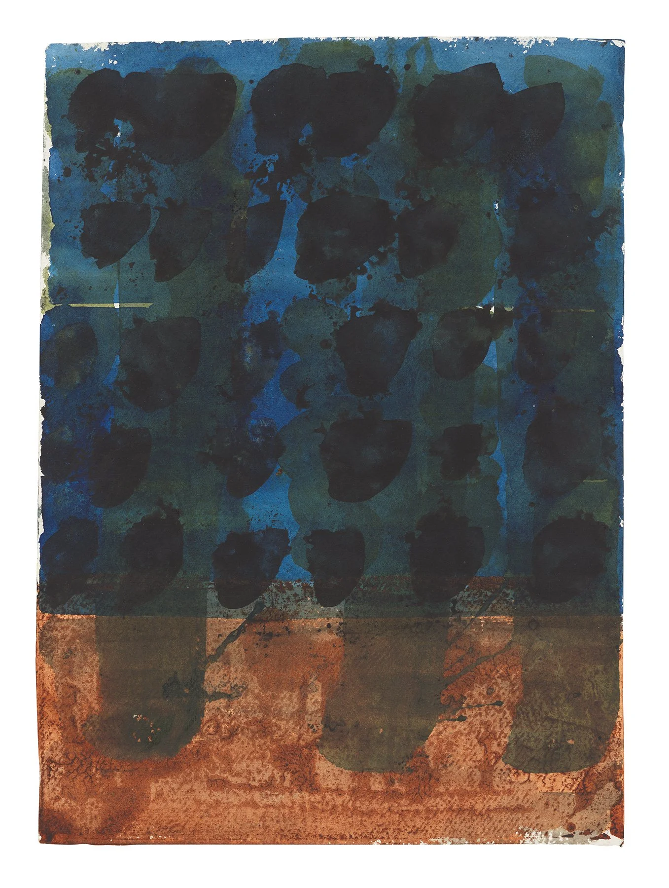  Strata 70, 2025  Watercolor on paper  16 3/8 x 11 3/4 inches       