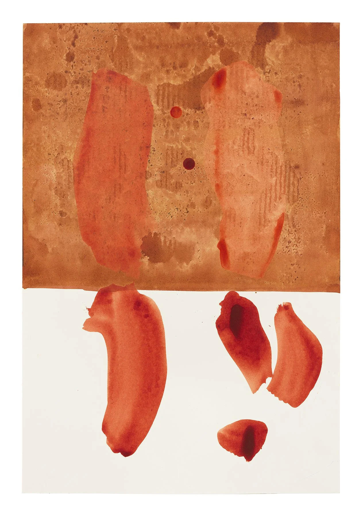  Strata 72, 2025  Pigment dispersion, acrylic, and watercolor on paper  18 x 12 inches       