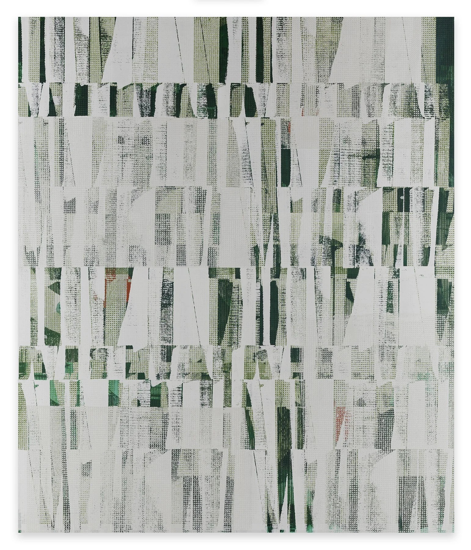  Aggregate 12 (passage), 2023  Acrylic on canvas over panel  80&nbsp; x 68 inches       