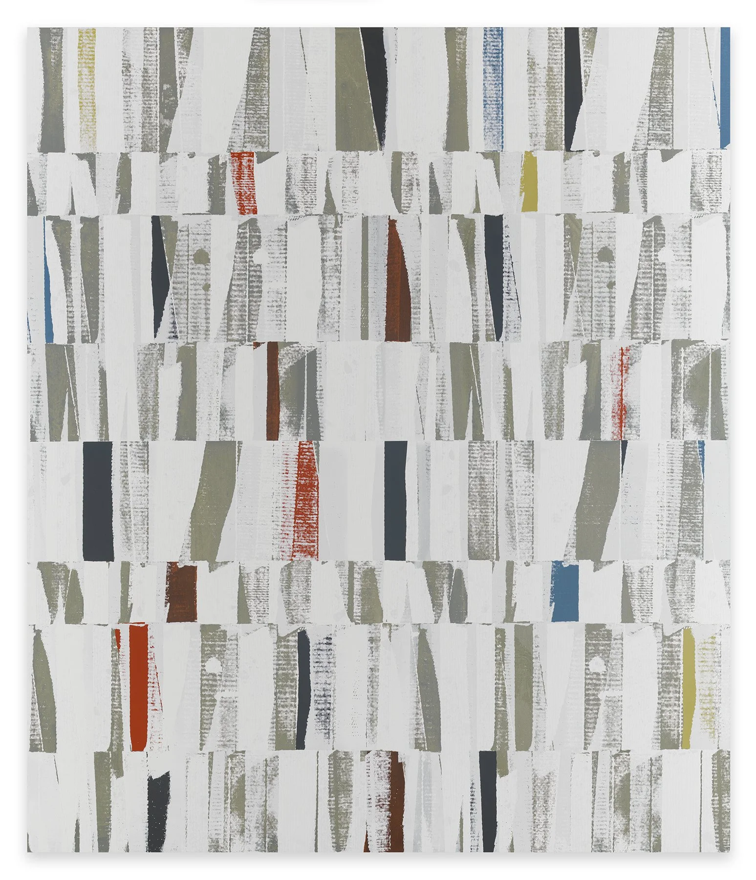  Aggregate 3 (cascade), 2023  Acrylic on canvas over panel  70 x 60 inches       