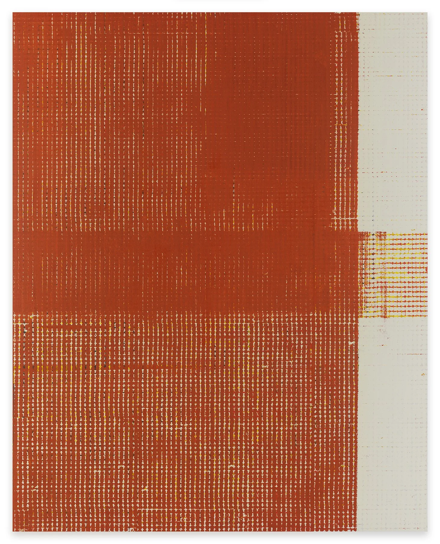  Aggregate 10 (burnt arrangement), 2023  Oil and acrylic on canvas over panel  60 x 48 inches       