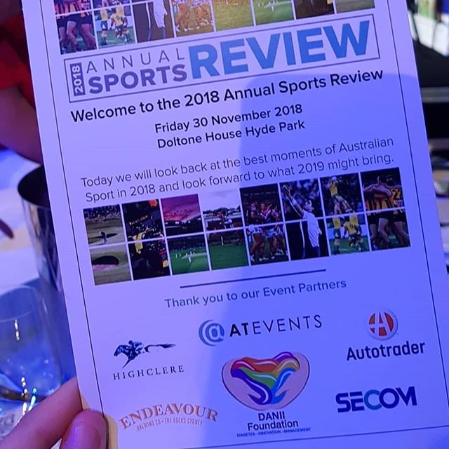 A wonderful day representing the @daniifoundation at the 2018 Annual Sports Review Lunch powered by @atevents ! 🎉

It was a great lunch with so many amazing speakers. I am so excited for next year's event!😁 Fantastic event. Amazing foundation. Bril