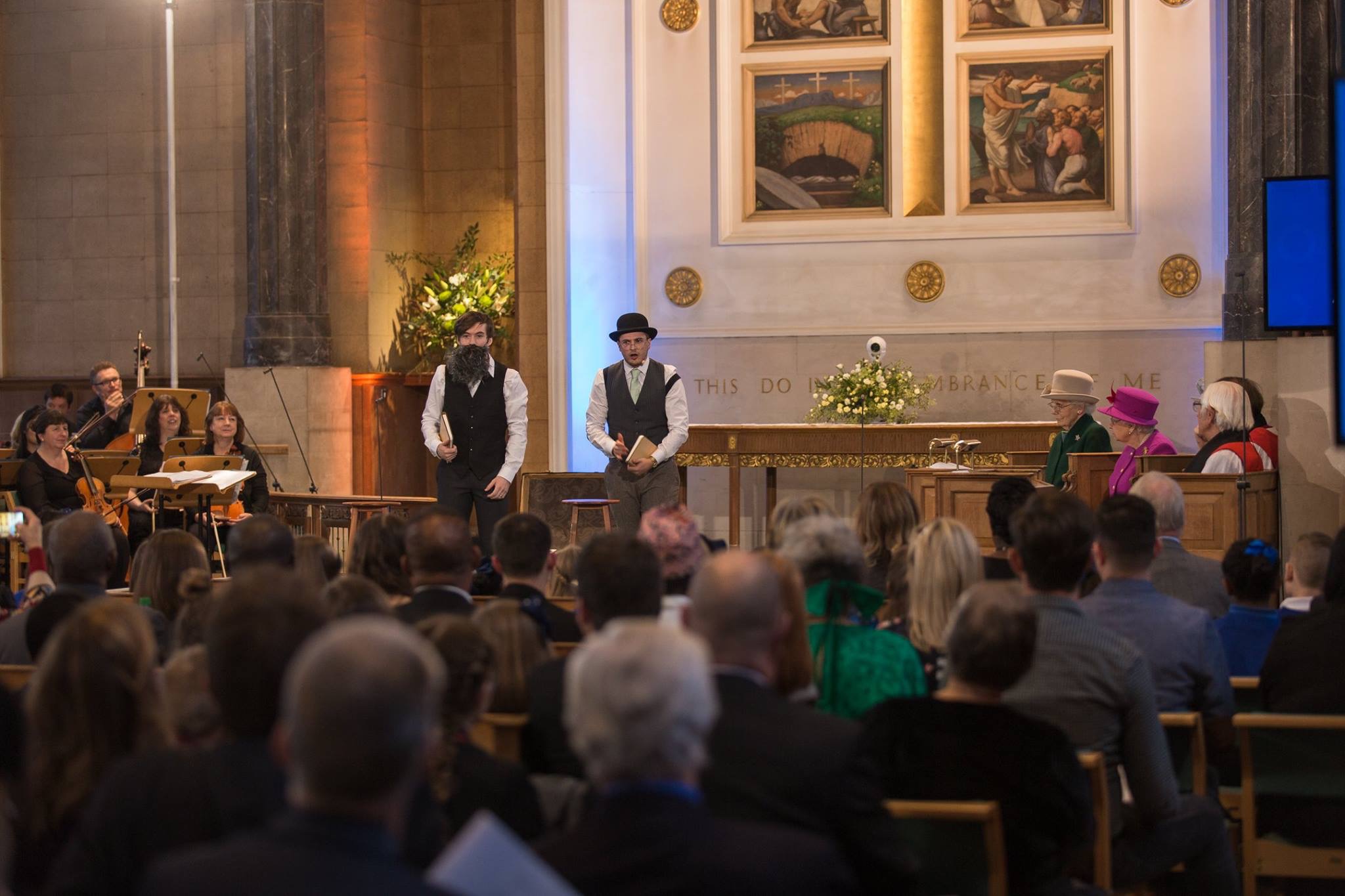 Inspiring Music violin tutor Ali Brown got to rub shoulders with royalty at a special church service which was filmed for the BBC