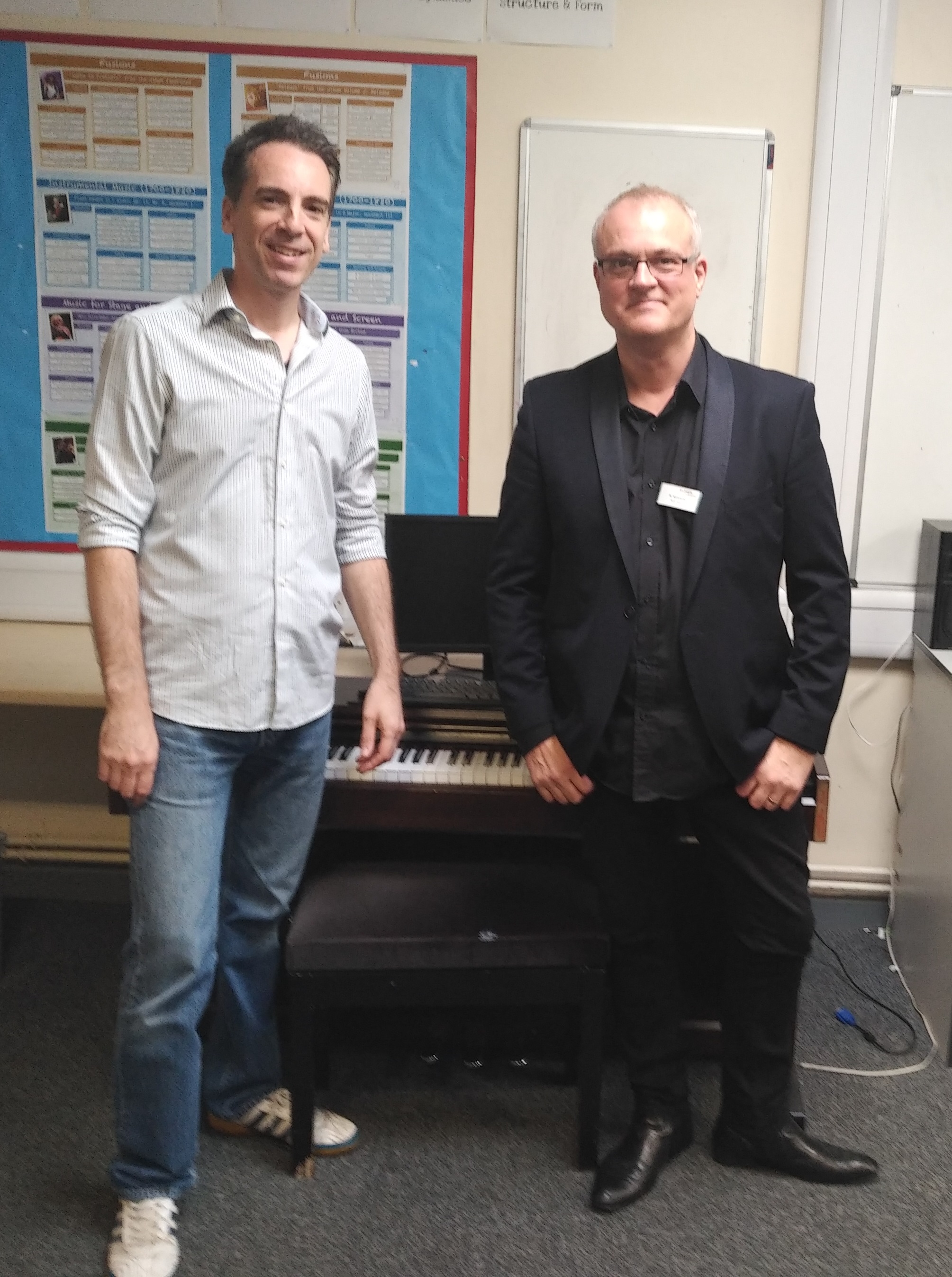 Tim Hammond is back at the Inspiring Music-run Saturday morning centre at Vandyke Upper School