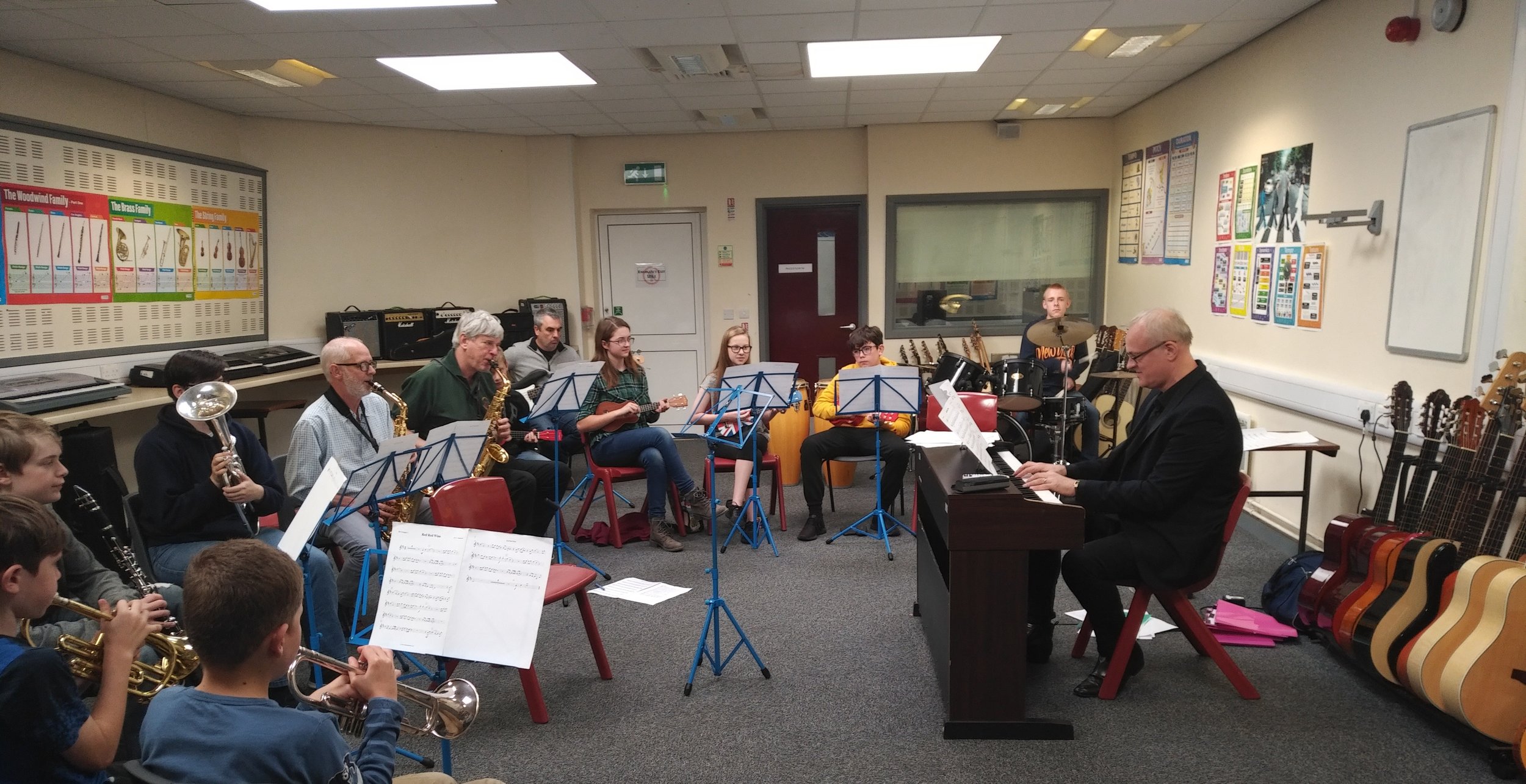 Tim Hammond is back at the Inspiring Music-run Saturday morning centre at Vandyke Upper School