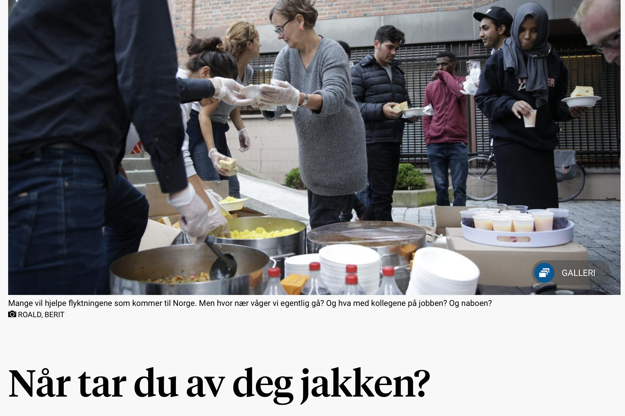 Når tar du av deg jakken?