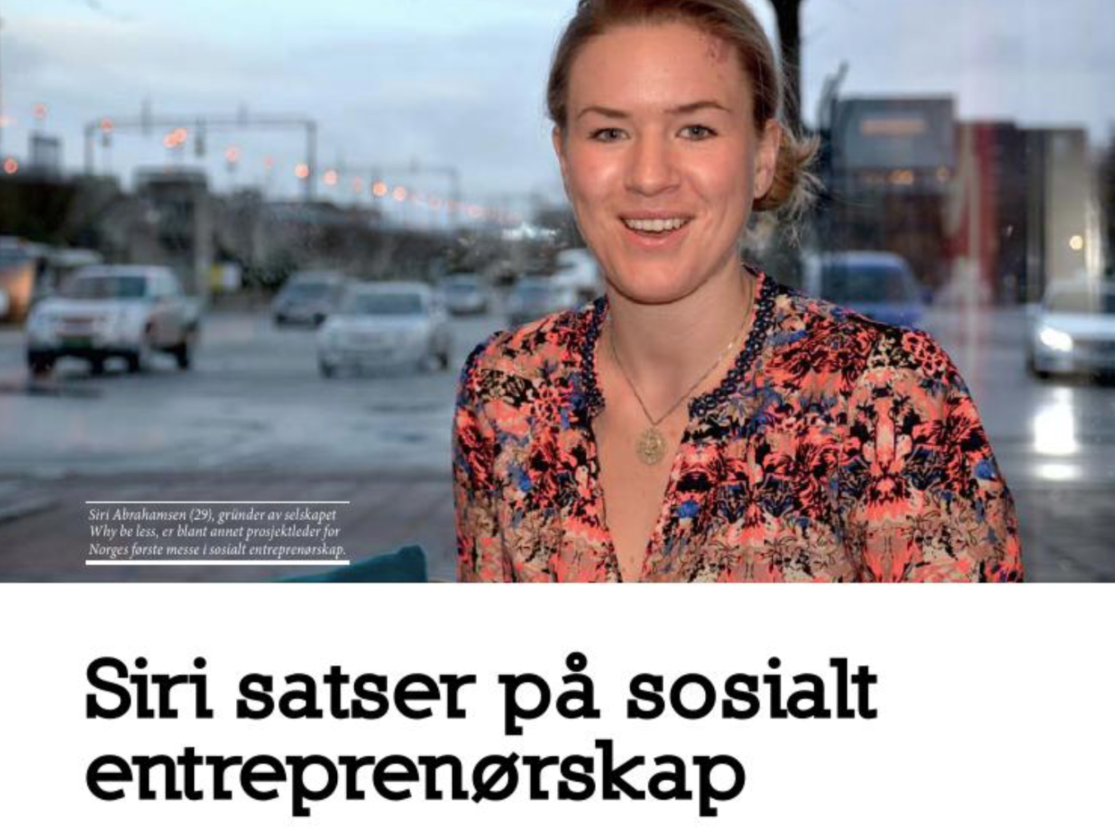 Siri satser på sosialt entreprenørskap