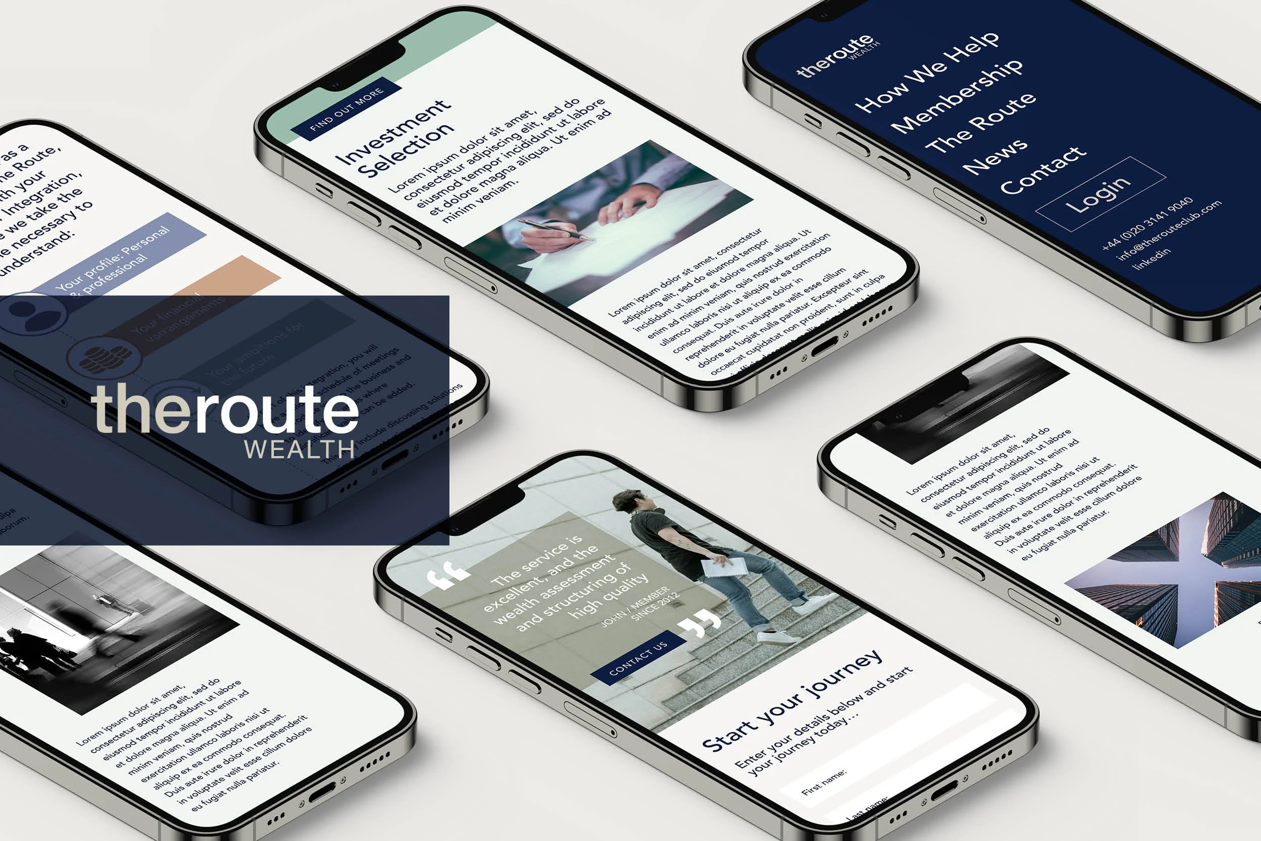 Website design for financial planning & estate, investment & protection solutions company. Designed whilst working for Creative Adviser
