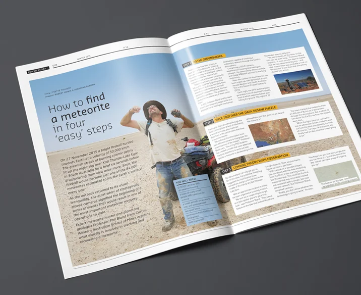 Curtin University Magazine Design