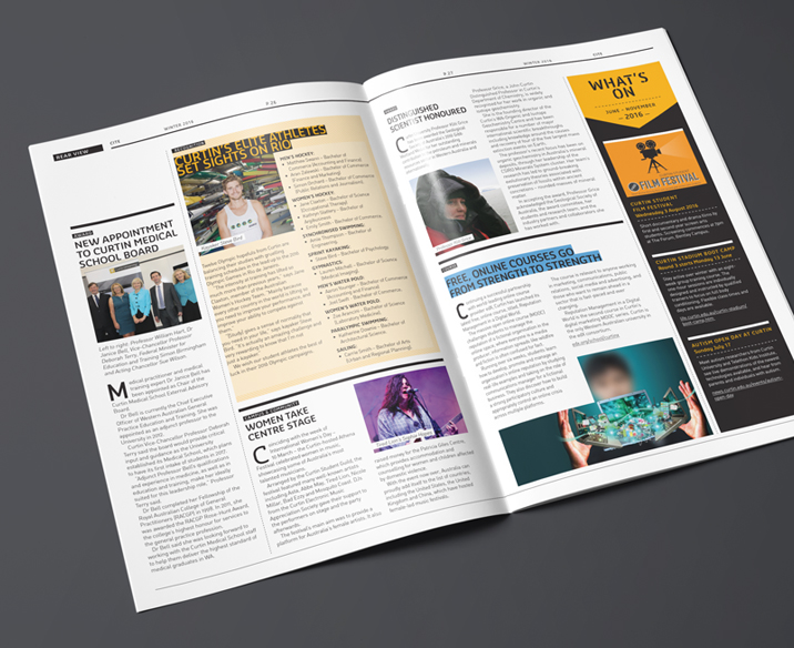 Curtin University Magazine Design