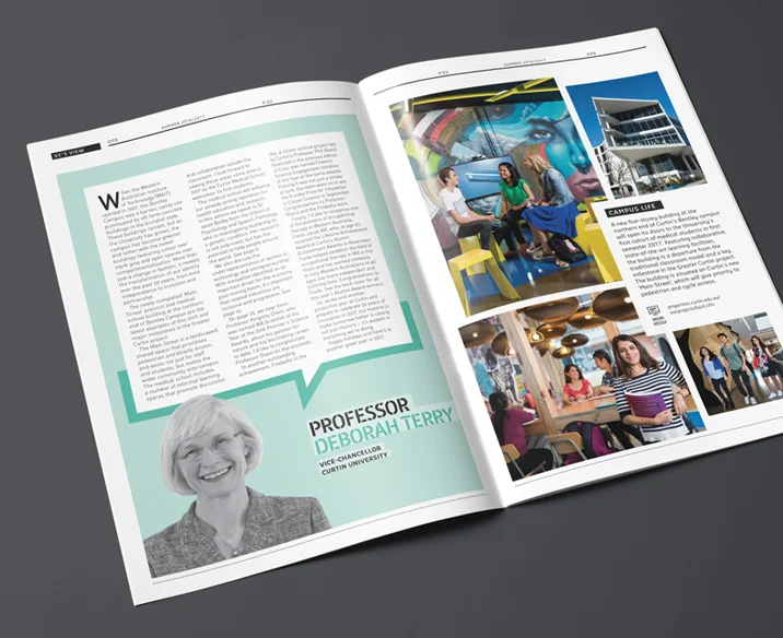 Curtin University Magazine Design