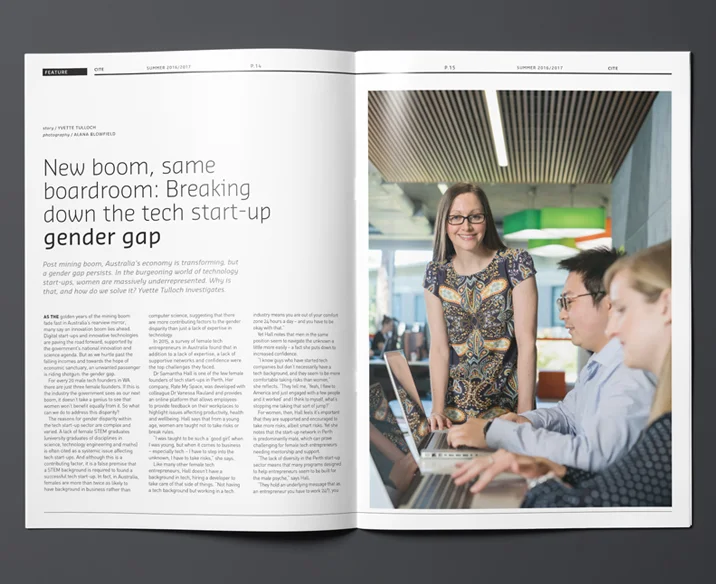 Curtin University Magazine Design