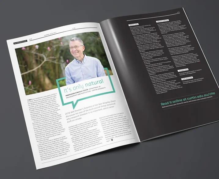 Curtin University Magazine Design