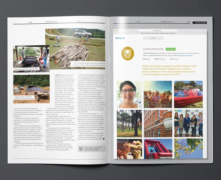 Curtin University Magazine Design