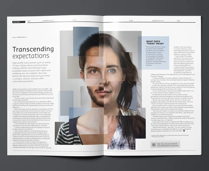 Curtin University Magazine Design
