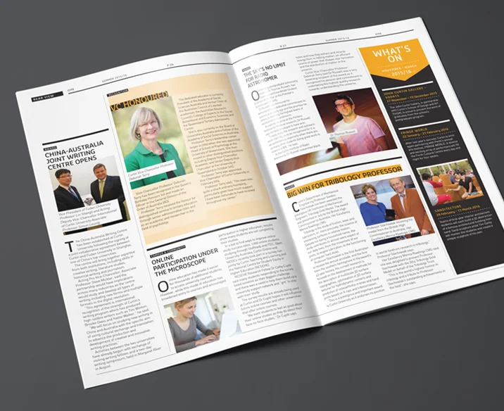 Curtin University Magazine Design