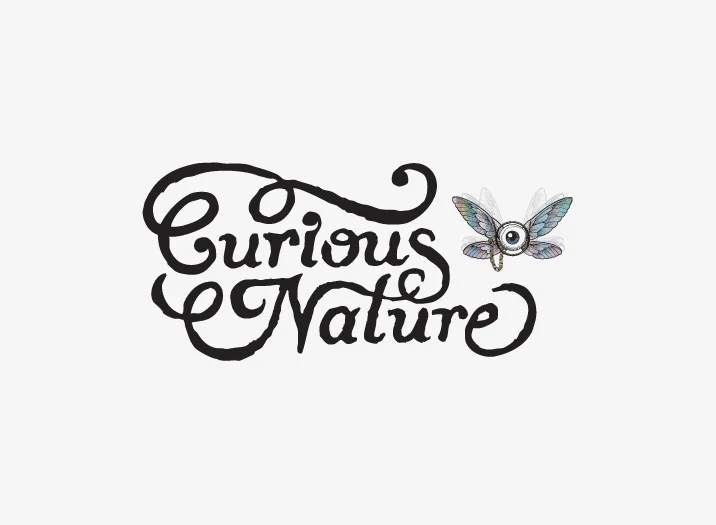 Curious Nature Wine Brand Logo Design