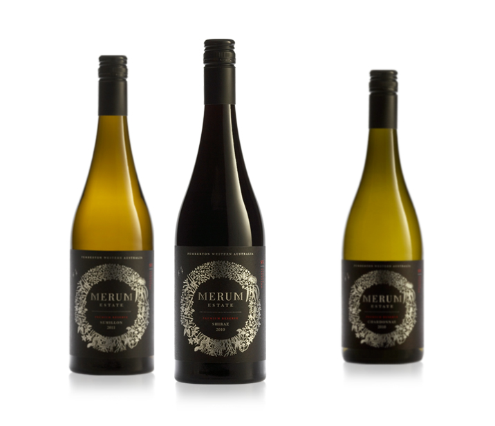 Merum Estate Wine Label Design
