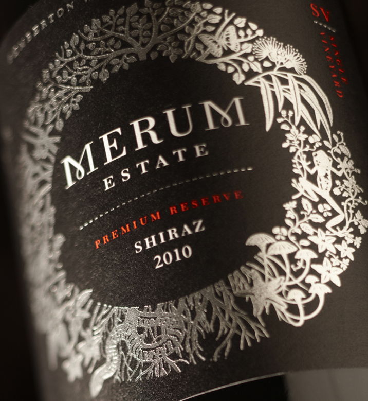 Merum Estate Wine Label Design