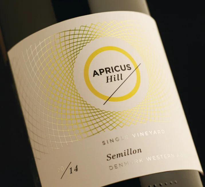Apricus Hill Wine Label design