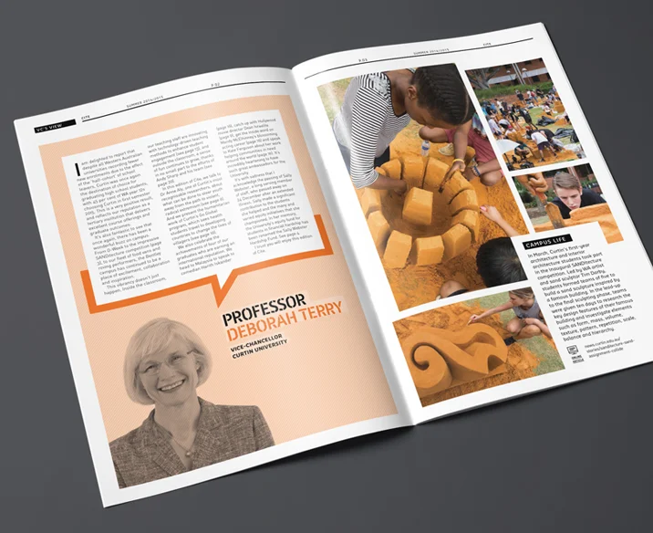 Curtin University Magazine Design