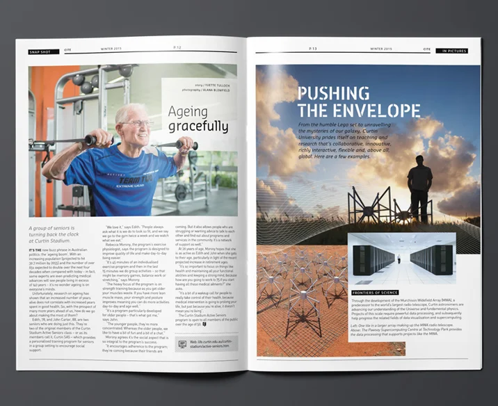 Curtin University Magazine Design