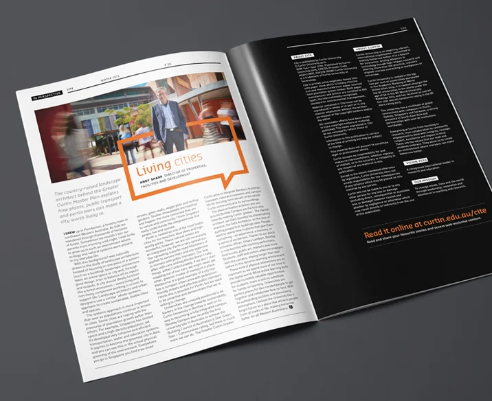 Curtin University Magazine Design
