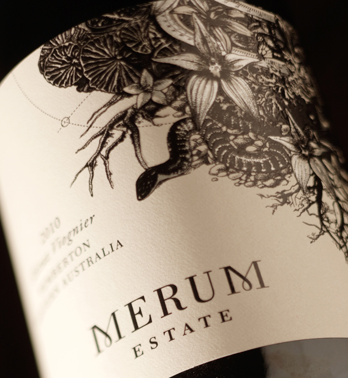 Merum Estate Wine Label Design