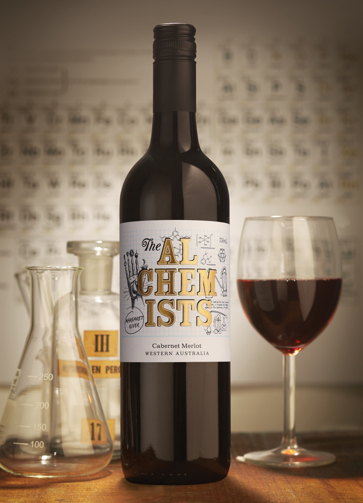 The Alchemists Wine Label Design