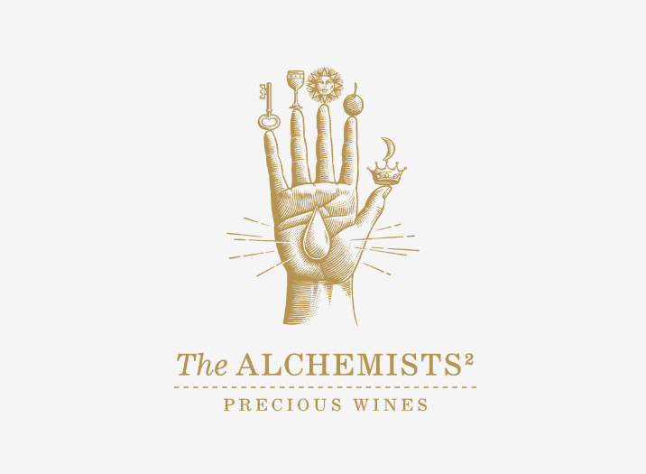 The Alchemists Wine Brand Logo Design