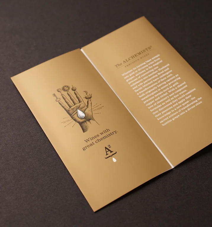 Wine brochure design