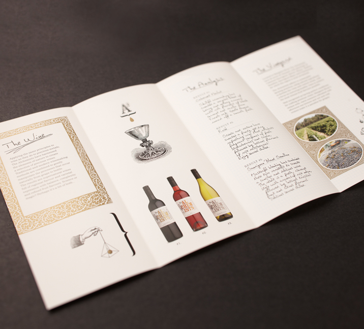 The Alchemists Wine Brochure Design