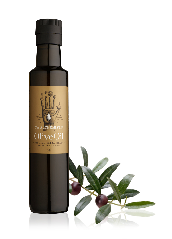 The Alchemists Olive Oil Label Design