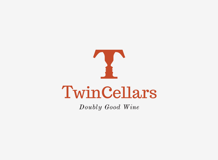 Twin Cellars logo design