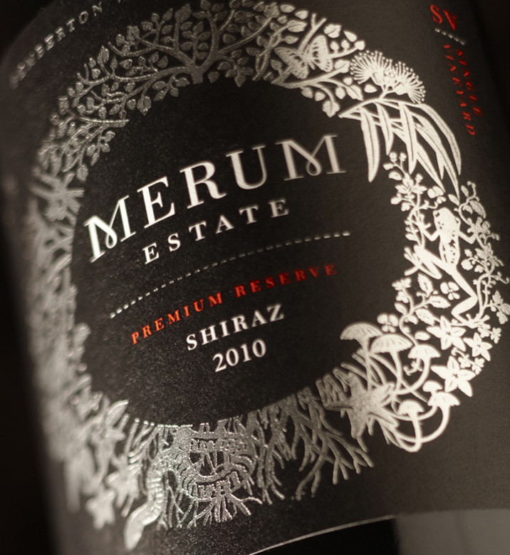 Merum Estate premium label design