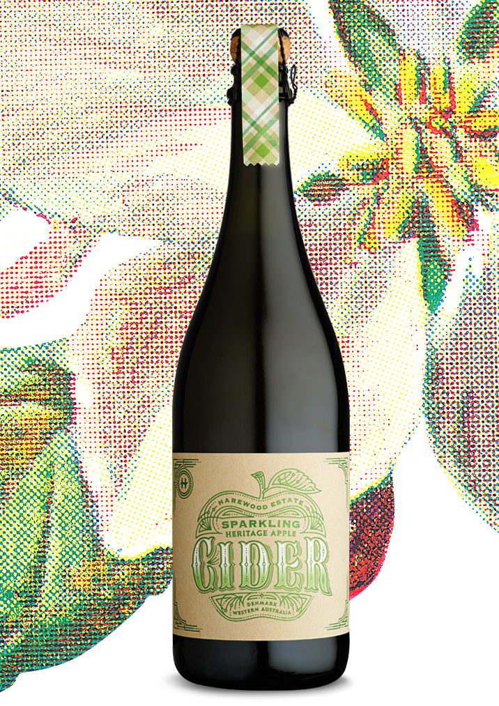 Harewood Estate Cider label design