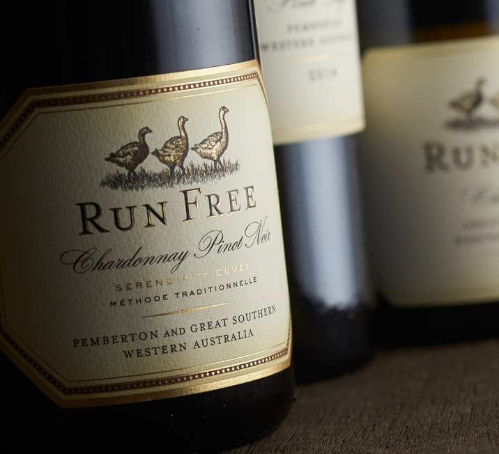 Run Free wine label