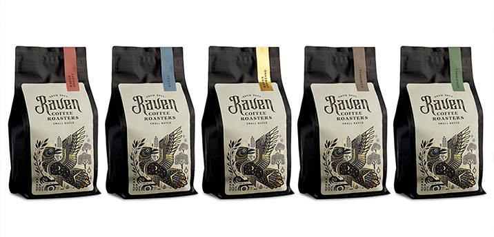 Raven Coffee range design