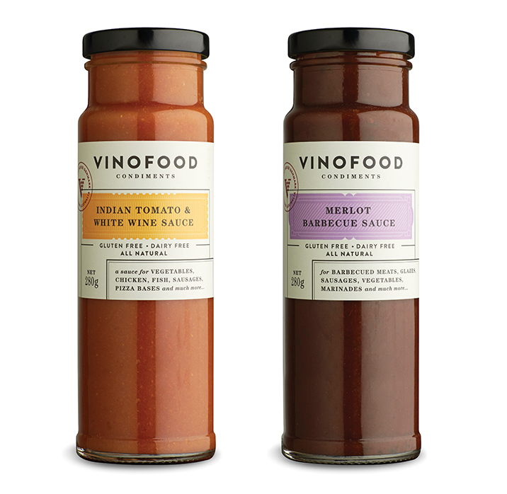 Vinofood Condiments label design