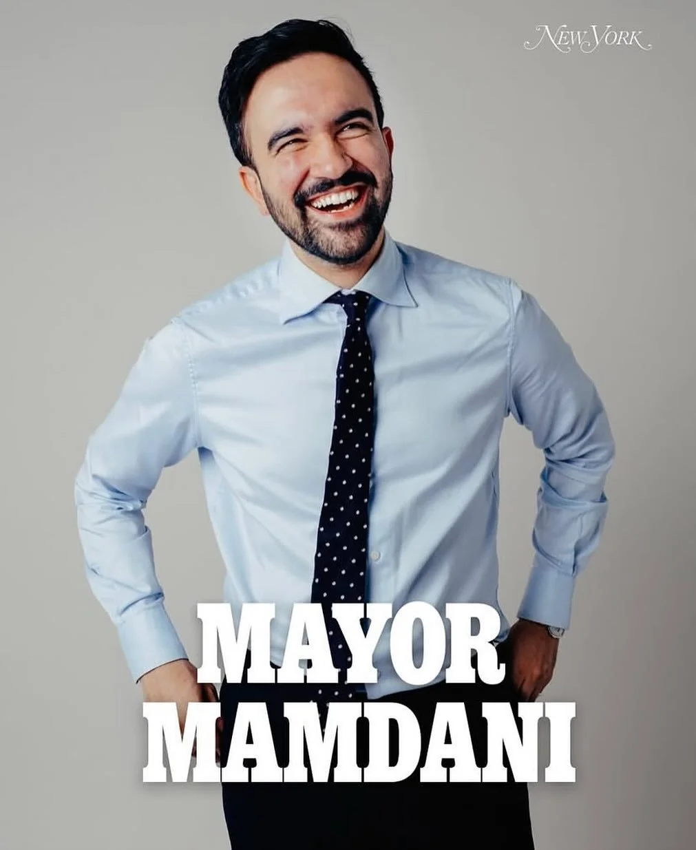 Just putting this pic from @nymag here because it makes me happy. Congratulations @zohrankmamdani and congratulations #NewYork ⚡️⚡️⚡️