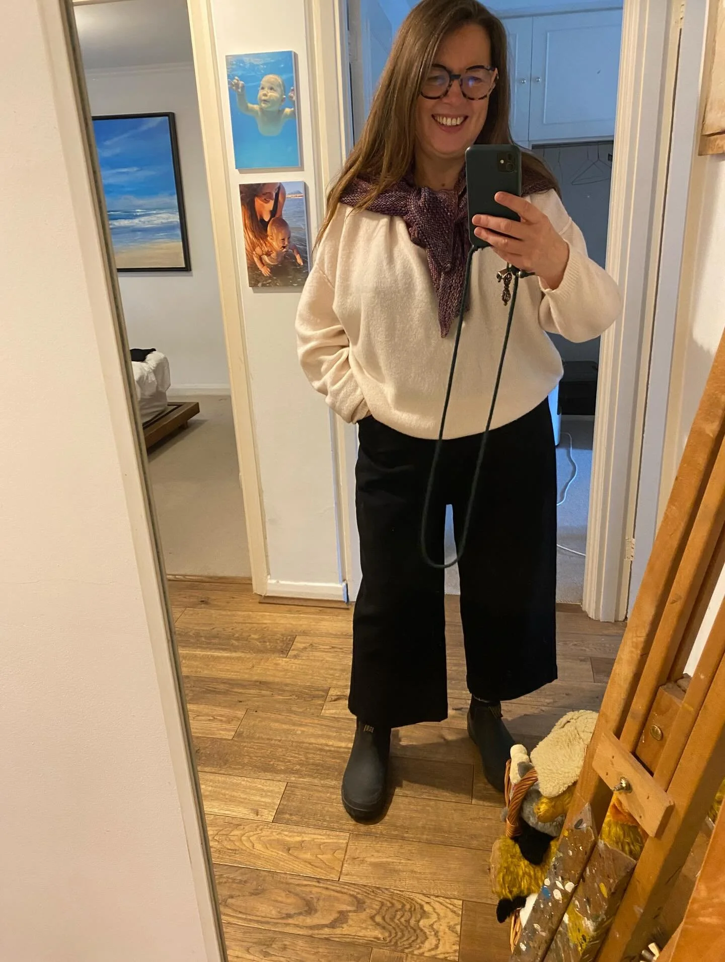 #buynothingnew Is almost my total wardrobe these days. 

Today Isabel models: 

Trousers - gift from @emilylucienne bought at @britishredcross charity shop in Beckenham 
White &lsquo;American Vintage&rsquo; top gift from @emilylucienne bought at @stc
