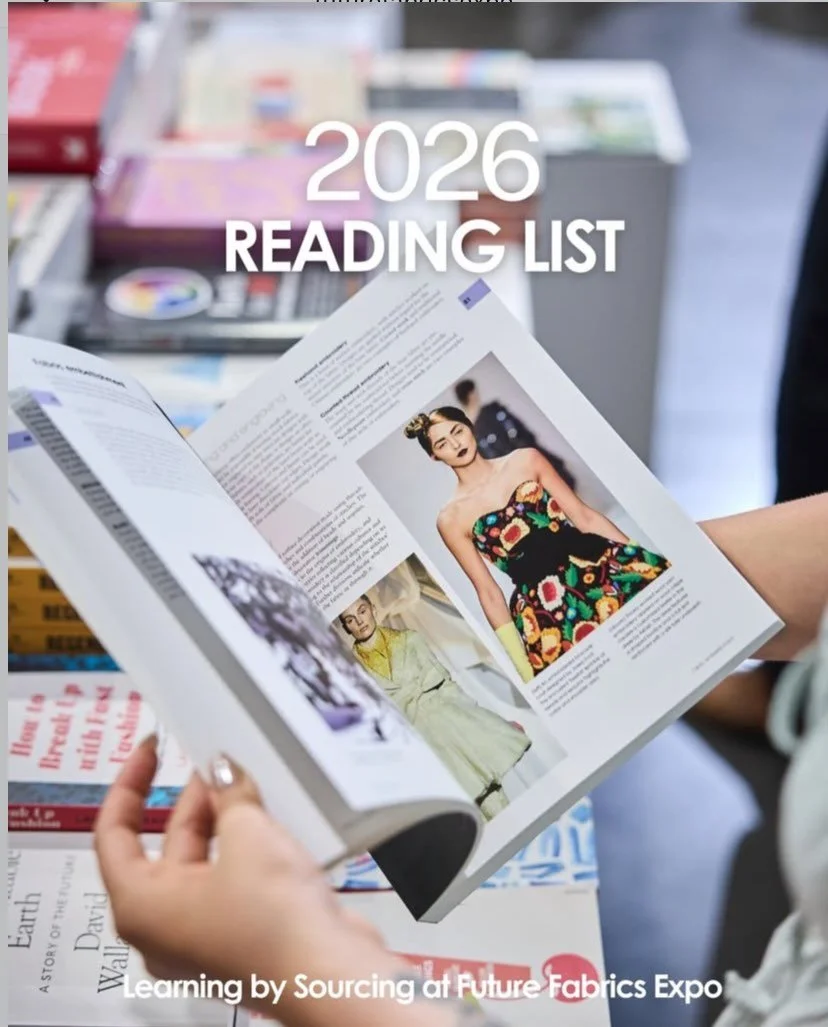 A 2026 reading list for planet lovers &amp; protectors from Future Fabrics Expo @futurefabricsexpo

@carrysomers The Nature of Fashion
@matteo.ward #Fuorimoda
@herdyshepherd1 The Place of Tides
@tommustill How to Speak Whale
@kelseytimmerman Regenera