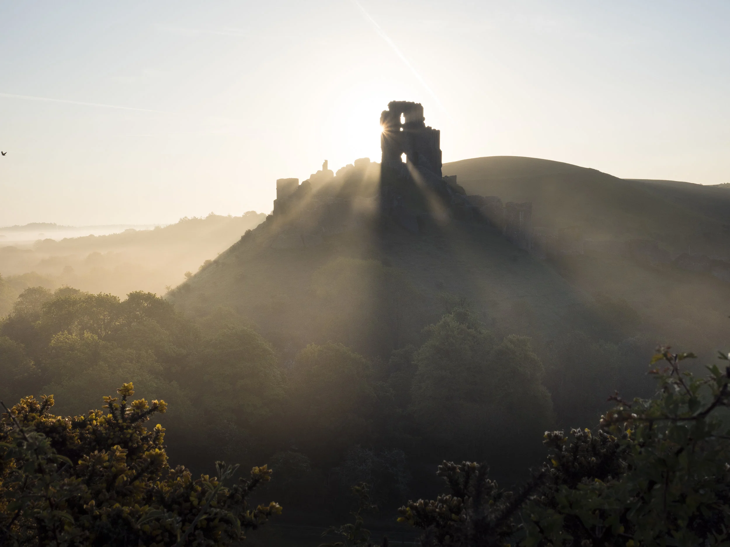 Corfe Castle Sunrise