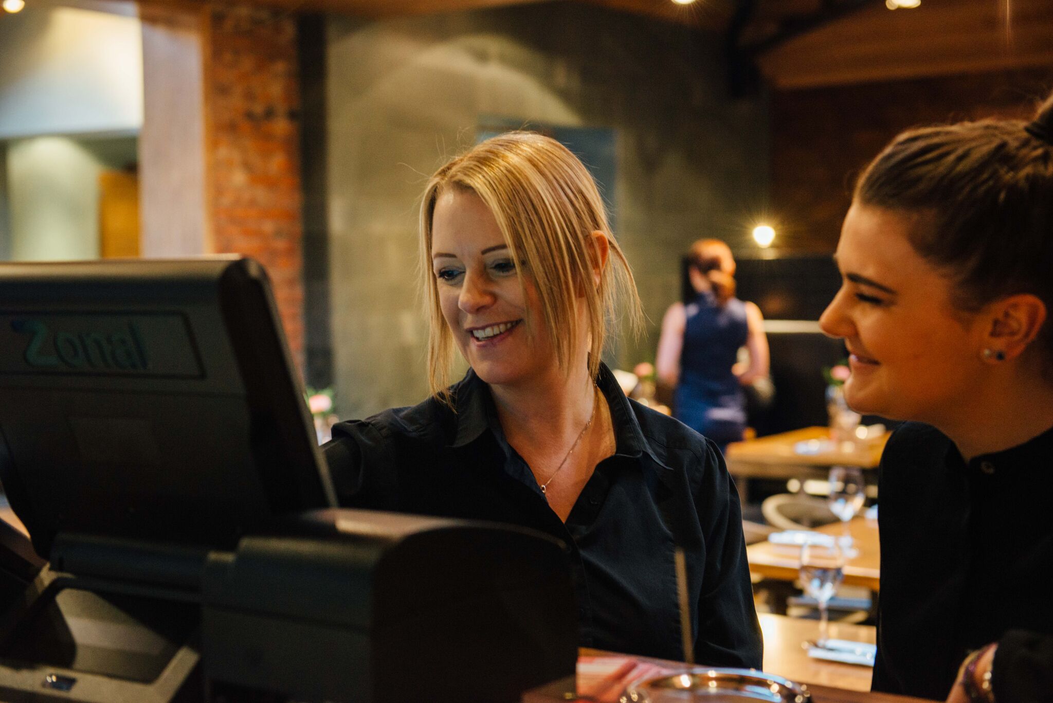 The Old Post Office Restaurant w: Waitresses.jpg