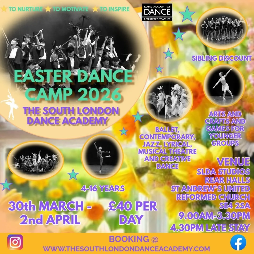 𝐈𝐭&rsquo;𝐬 𝐧𝐨𝐭 𝐭𝐨𝐨 𝐥𝐚𝐭𝐞 𝐭𝐨 𝐣𝐨𝐢𝐧 𝐮𝐬 𝐟𝐨𝐫 𝐚 𝐝𝐚𝐲 𝐨𝐟 𝐝𝐚𝐧𝐜𝐞 𝐚𝐧𝐝 𝐜𝐫𝐞𝐚𝐭𝐢𝐯𝐢𝐭𝐲 𝐚𝐭 𝐒𝐋𝐃𝐀 𝐒𝐭𝐮𝐝𝐢𝐨𝐬 𝐁𝐫𝐨𝐜𝐤𝐥𝐞𝐲! 🌟

If you&rsquo;re looking for a fun, active way to keep children moving, creating an